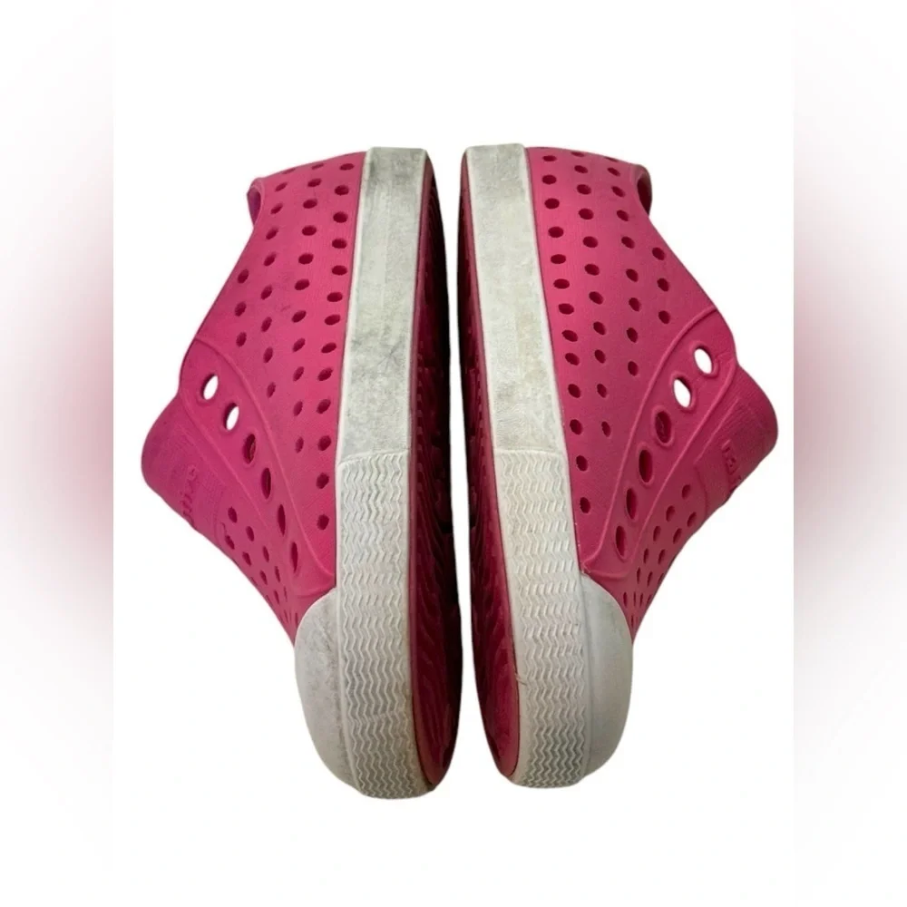 Native Jefferson Kids Classic Slip On Shoes Pink Size 7